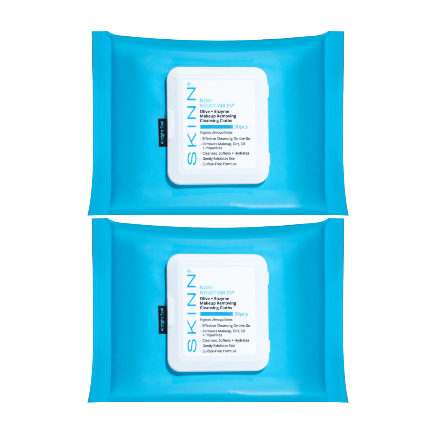 SKINN Olive + Enzyme Makeup Removing  Cleansing Cloths